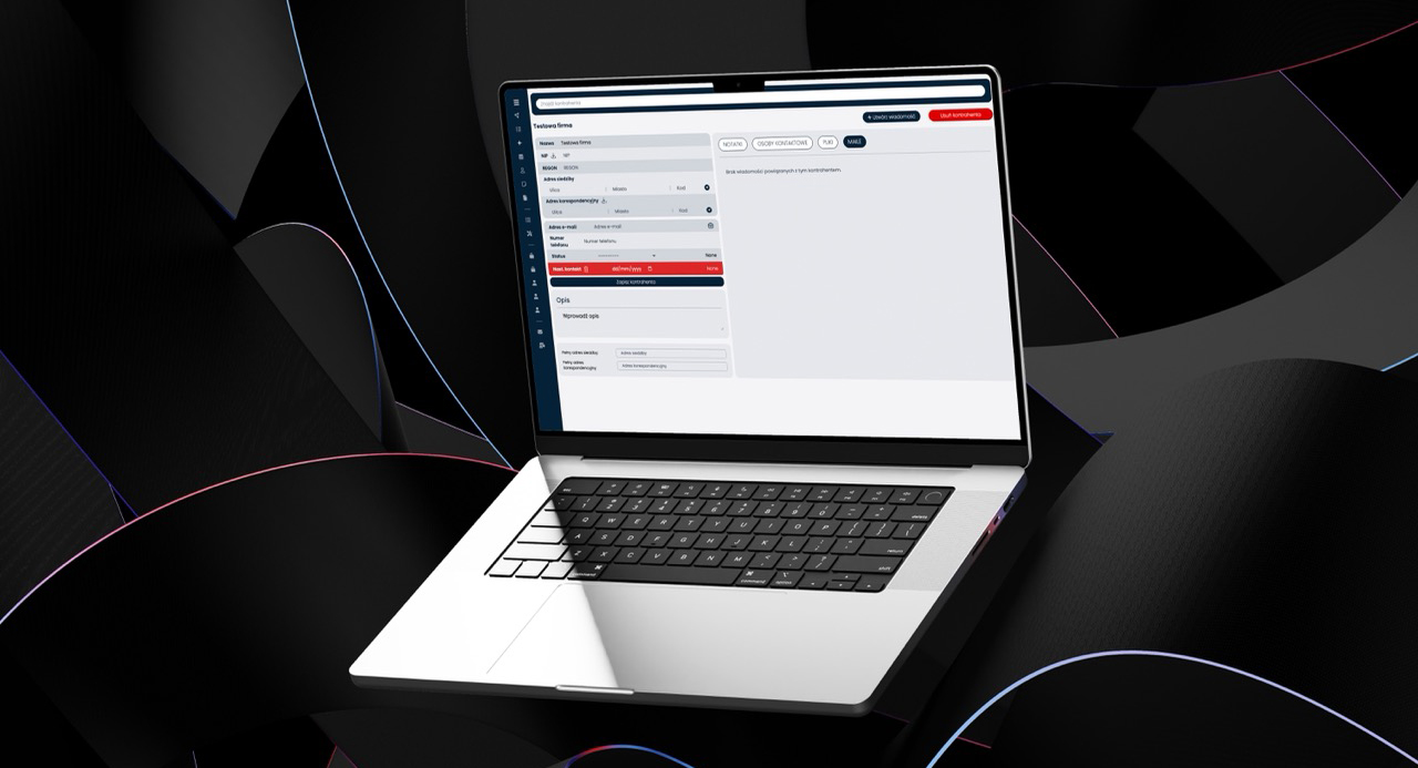 Zrzut ekranu projektu informatycznego